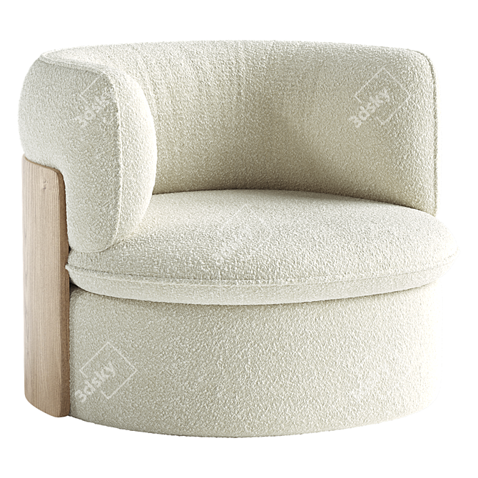 Modern 3D Model Armchair Design 3D model image 2