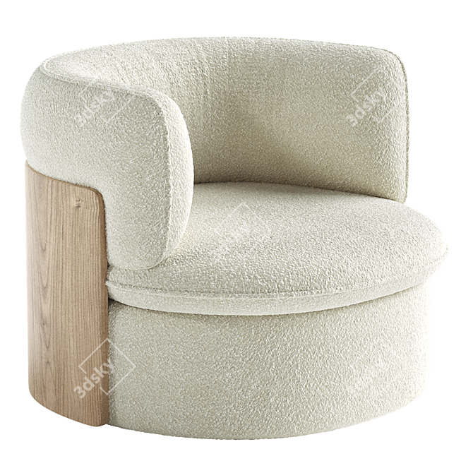 Modern 3D Model Armchair Design 3D model image 3