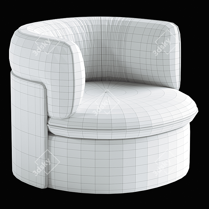 Modern 3D Model Armchair Design 3D model image 4