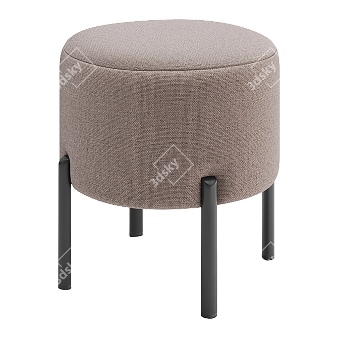 Charlie Ottoman Pouf, 43x43x45cm 3D model image 2