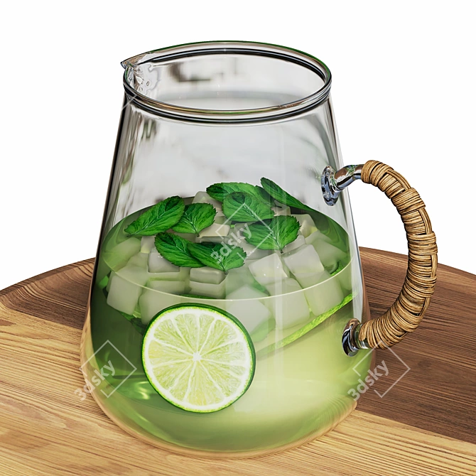 Smooth Lemonade 3D Model 3D model image 2