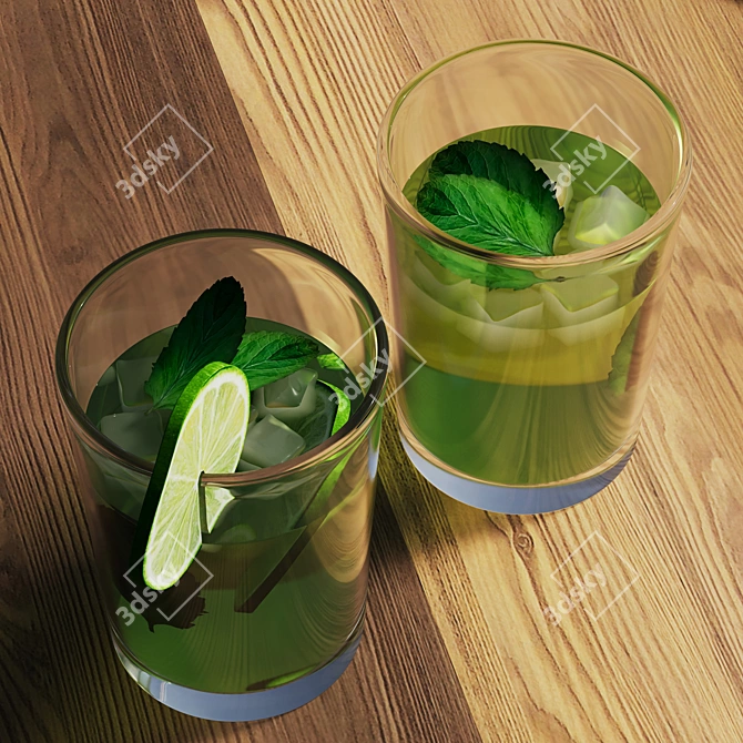 Smooth Lemonade 3D Model 3D model image 3