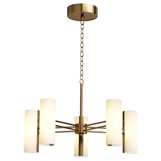  Brass Enzo Chandelier by Next 3D model image 1