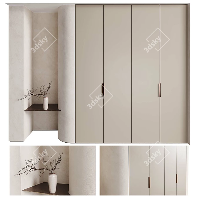 Designer Li-Hao Entryway Cabinet 3D model image 6