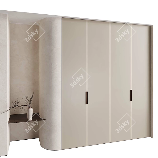 Designer Li-Hao Entryway Cabinet 3D model image 7