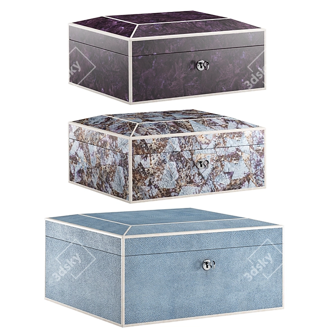 Orrell Trio Jewellery Boxes 3D model image 1