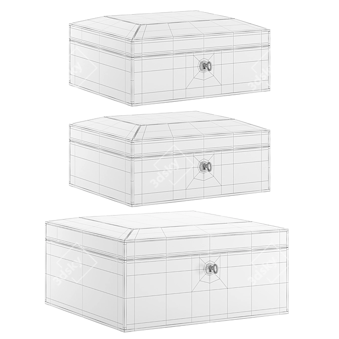 Orrell Trio Jewellery Boxes 3D model image 5