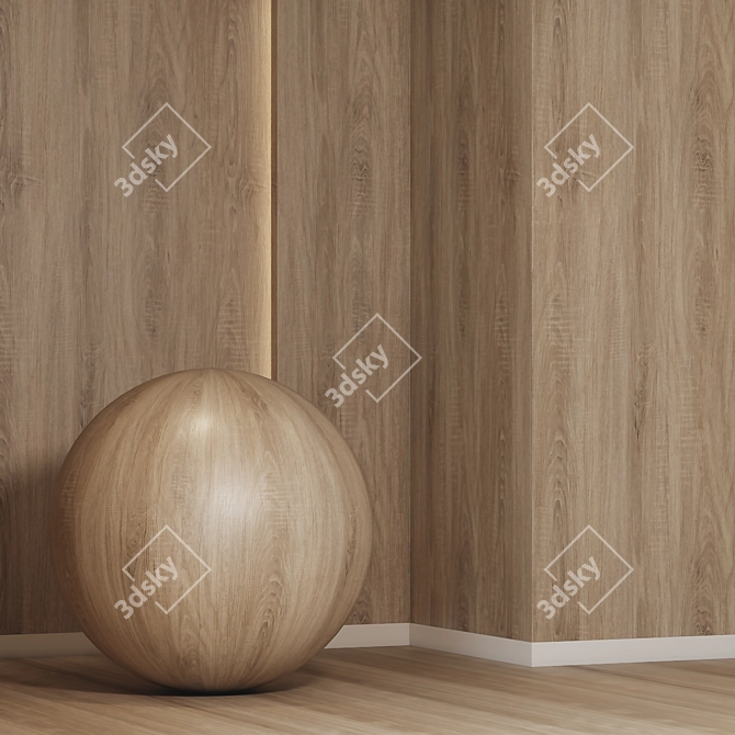 Seamless Wood 4K Texture Set 3D model image 2