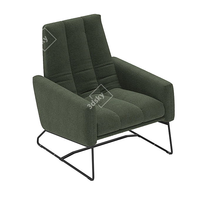 Elegant Cantori JACKIE Armchair 3D model image 2