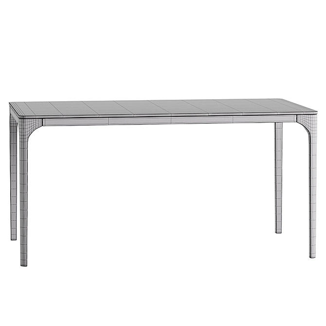 Sleek Modern Canto Dining Table 3D model image 2