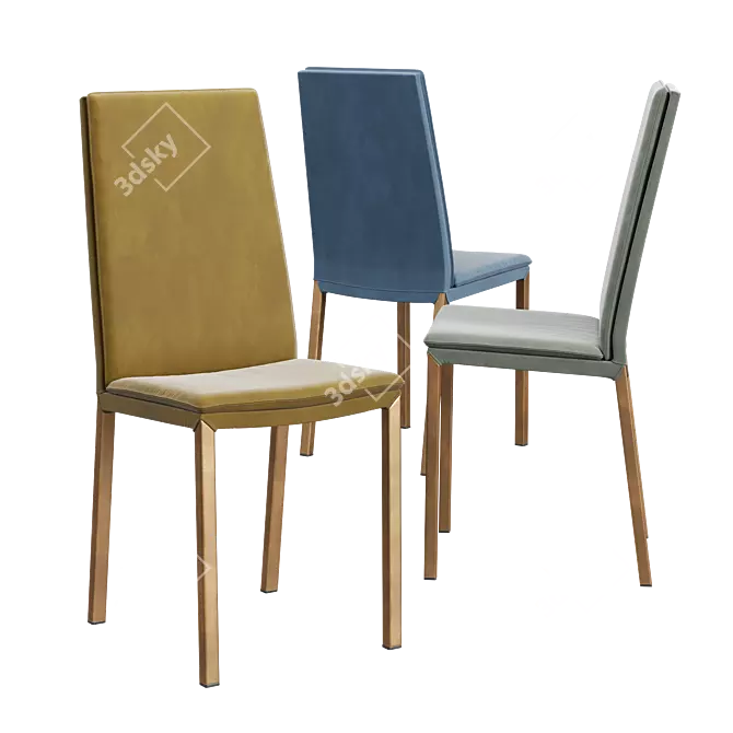 Modern Sveva Chair & Shangai Table 3D model image 5