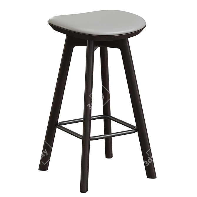 Sophisticated Modern Pauline Counter Stool 3D model image 3