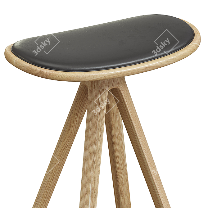 Sleek Modern BCTD Bar Stool 3D model image 4