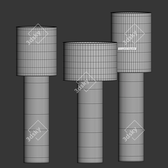 Foscarini Diesel Pipe Floor Lamps 3D model image 2