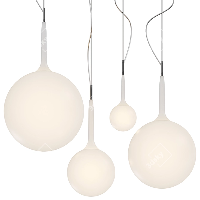 Elegant Castore Pendant Lighting Solution 3D model image 1