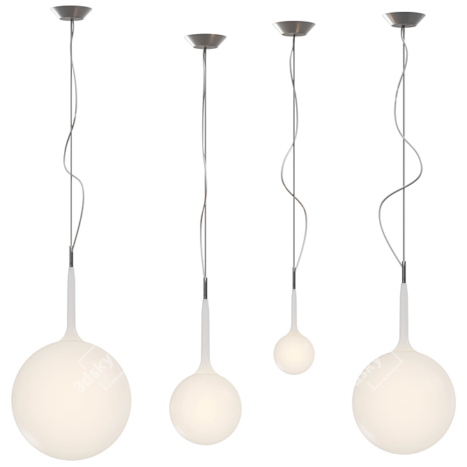 Elegant Castore Pendant Lighting Solution 3D model image 2