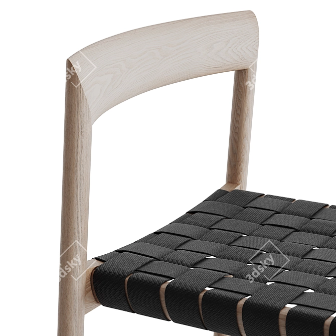 Modern Stax Chair: Sleek Design 3D model image 6