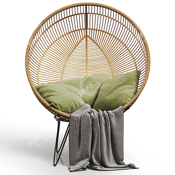 Suspended Armchair Millimeters 3Ds Max 3D model image 2