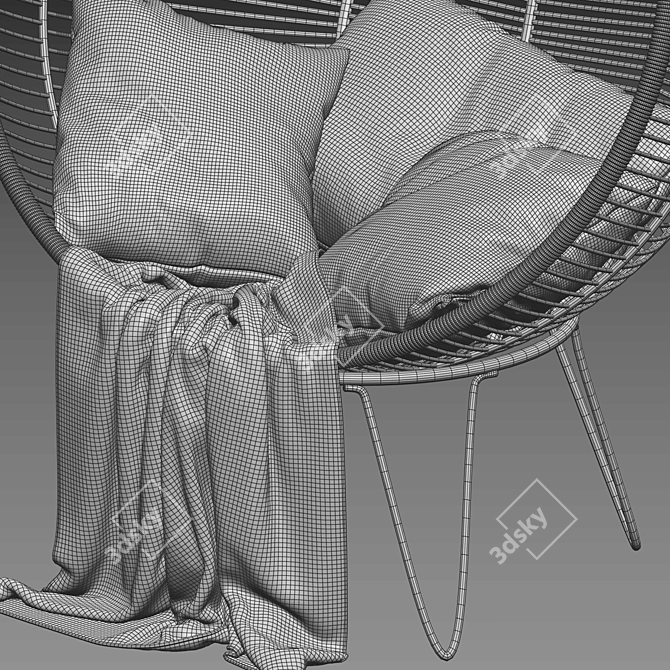 Suspended Armchair Millimeters 3Ds Max 3D model image 3