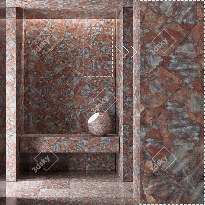 Luxury Marble Stone Texture Pack 3D model image 1