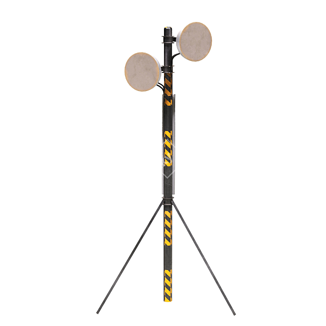 4K PBR Texture Radio Antennas 3D model image 5