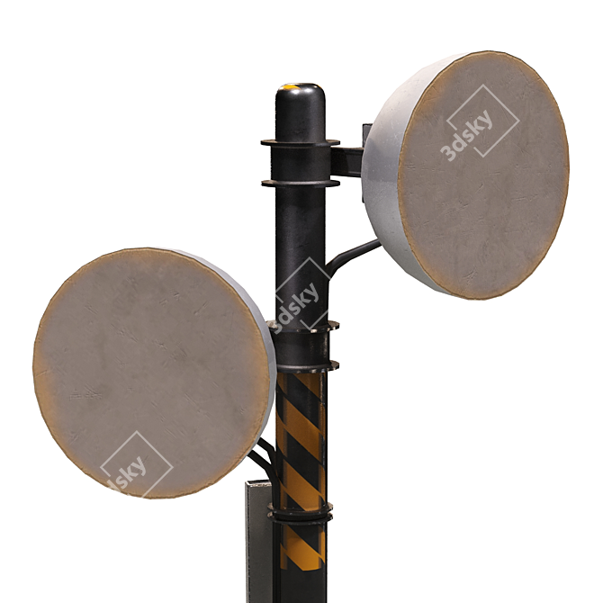 4K PBR Texture Radio Antennas 3D model image 6