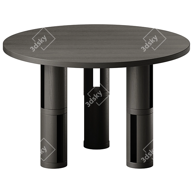 Woo Biblio Dining Table 120cm 3D model image 2