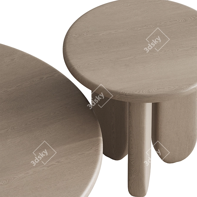 Modern Mortex Ido Tables Ensemble 3D model image 3