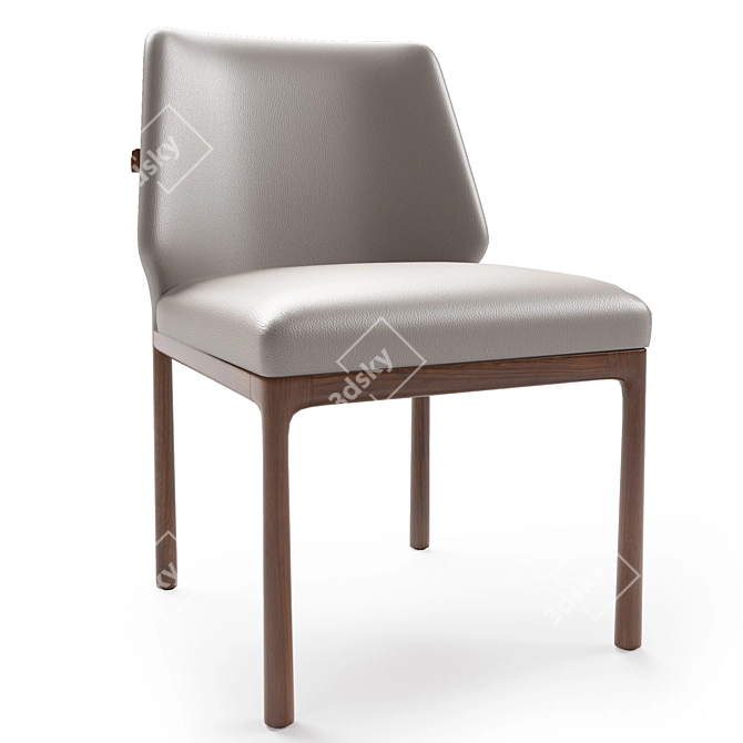 Elegant Kesden Dining Chair 3D model image 1