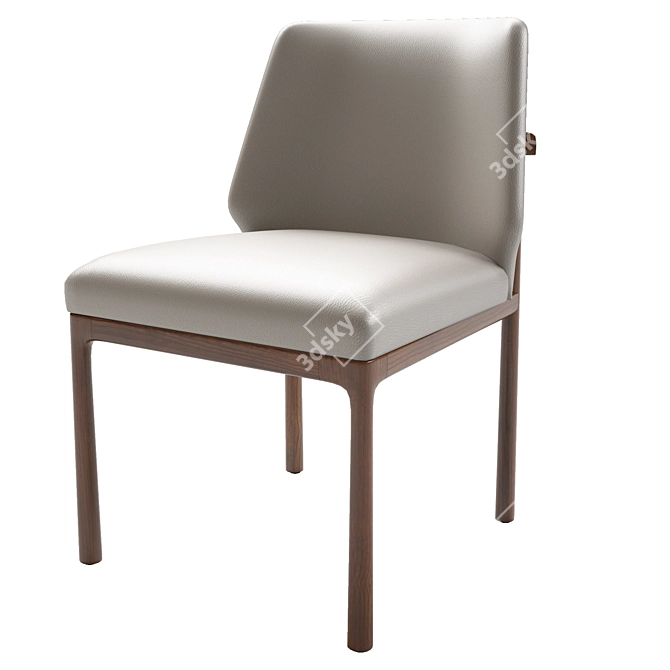 Elegant Kesden Dining Chair 3D model image 2