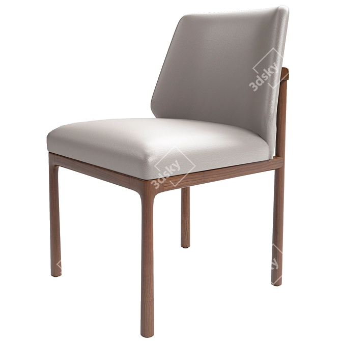 Elegant Kesden Dining Chair 3D model image 3