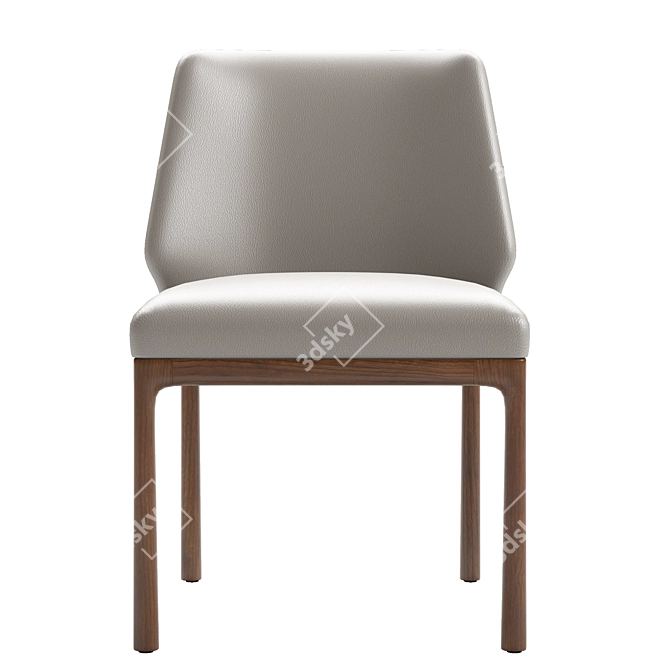 Elegant Kesden Dining Chair 3D model image 4