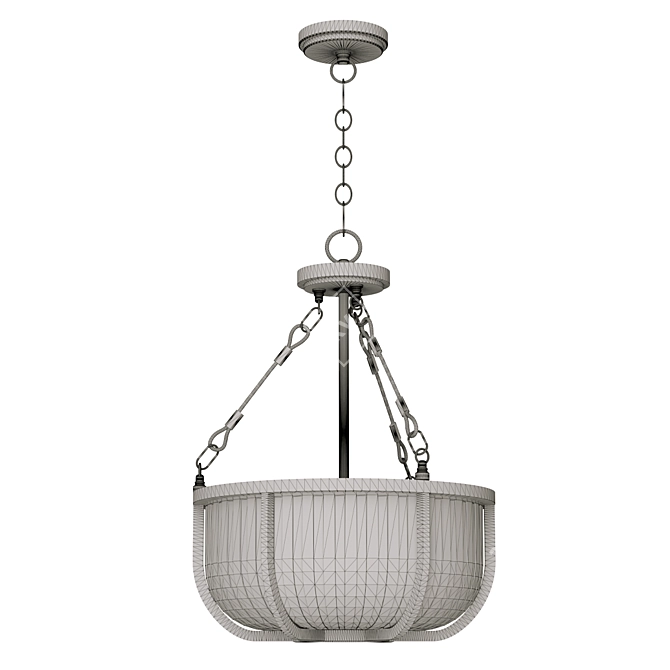 Kichler Pendant Light QN-ROUX3-BN 3D model image 2