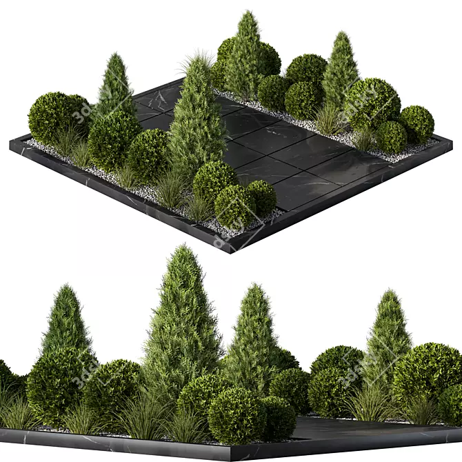 All-Weather Plant Garden Set. 3D model image 1