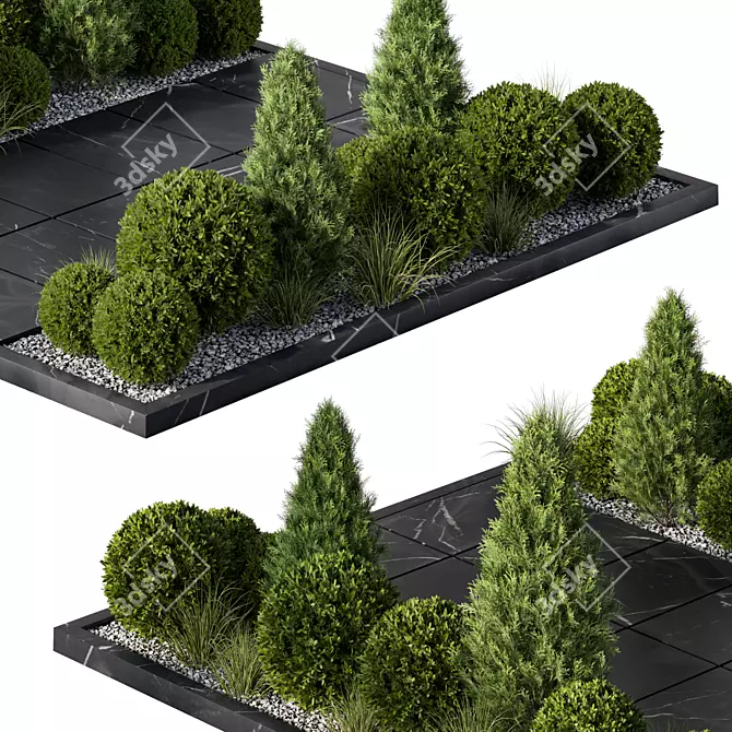 All-Weather Plant Garden Set. 3D model image 3