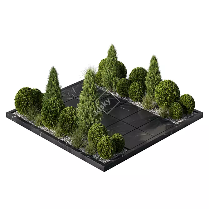 All-Weather Plant Garden Set. 3D model image 5