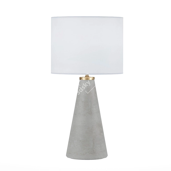 Concrete and Modern Table Lamp 3D model image 1