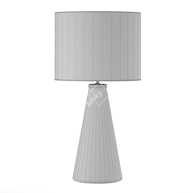 Concrete and Modern Table Lamp 3D model image 4