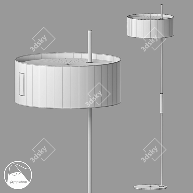 Elegant Floor Lamp Business Design 3D model image 2