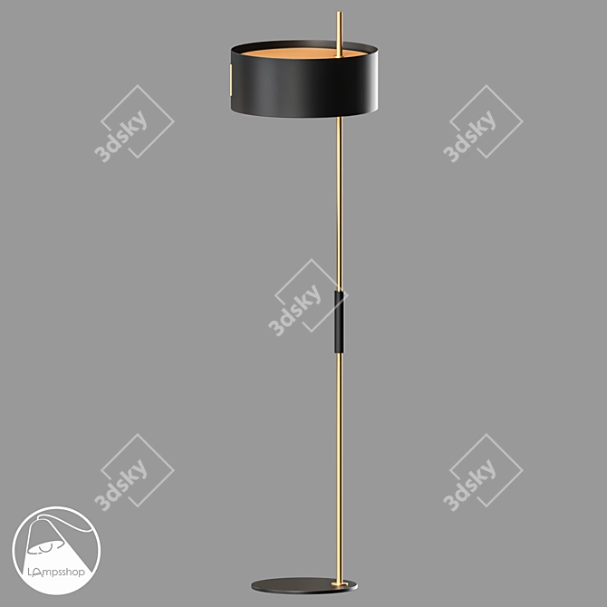 Elegant Floor Lamp Business Design 3D model image 3