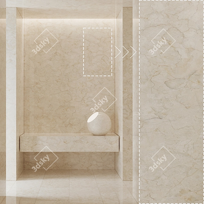 Premium Marble Stone Texture Set 3D model image 1