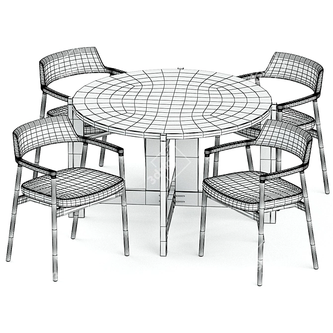 Collector Dining Set, Modern Design 3D model image 5