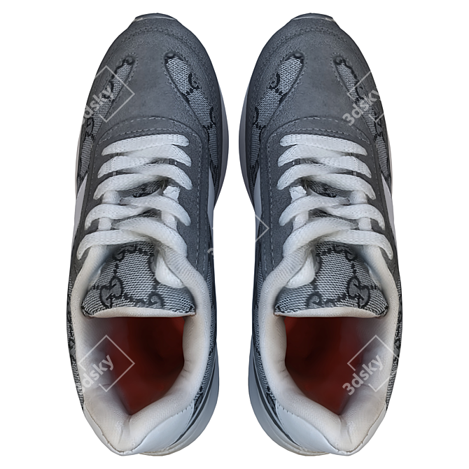 Stylish Model 3D Shoes OBJ 3D model image 3