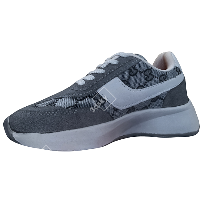 Stylish Model 3D Shoes OBJ 3D model image 4