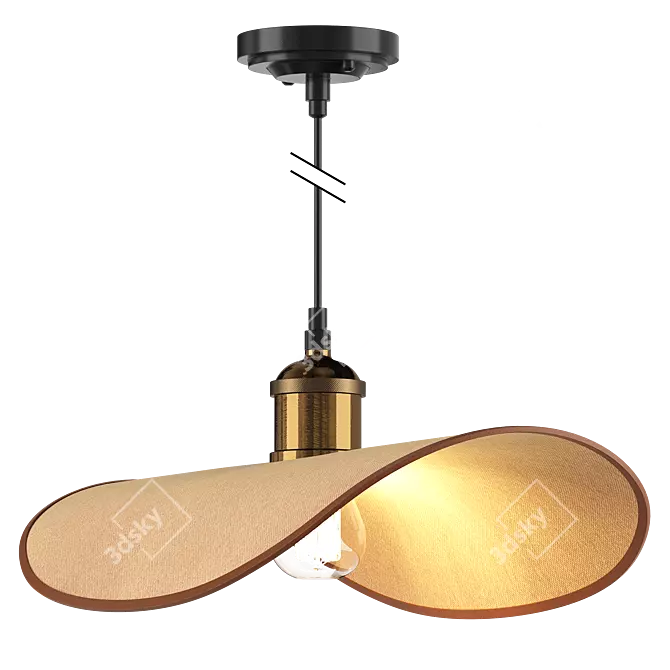 Minimalist LED Pendant Light 3D model image 1