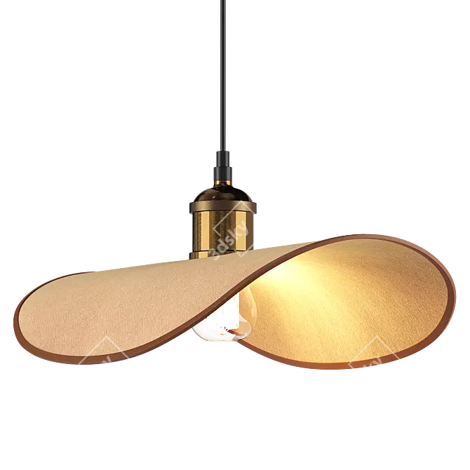 Minimalist LED Pendant Light 3D model image 2