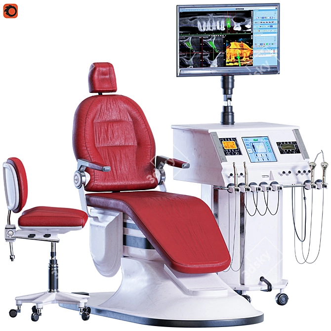 Modern Dental Chair 02 Model 3D model image 1