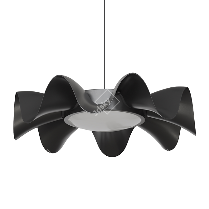 Wave Flower Pendant Lamp - FIETE 3D model image 1