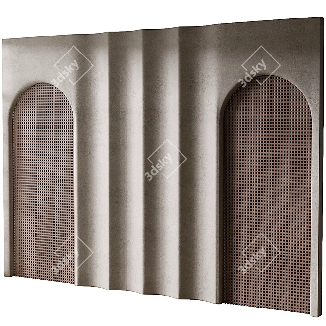 3D Wall Panel 06 3D model image 1