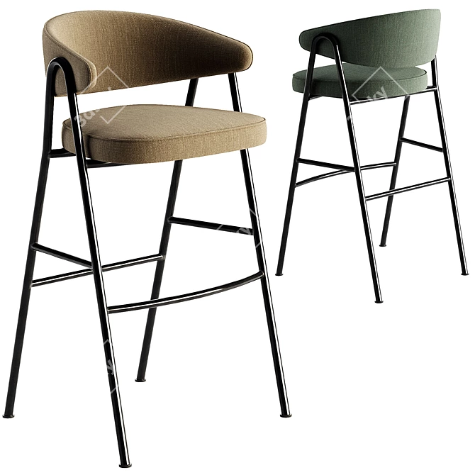 Modern CHIA Barstool by PARLA 3D model image 2